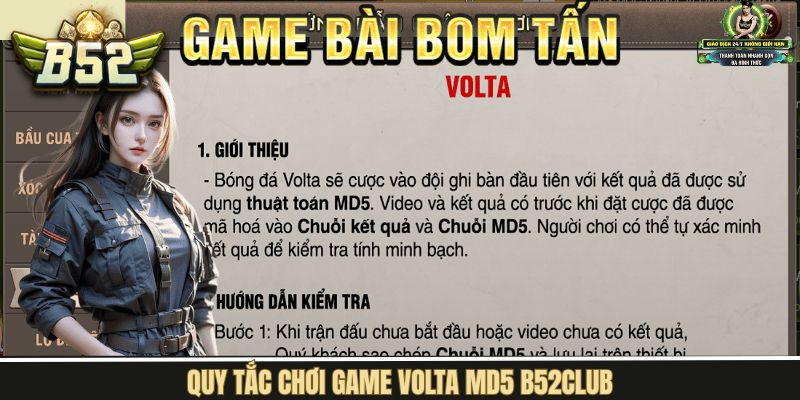 Tìm hiểu chi tiết về luật chơi Volta MD5 B52Club